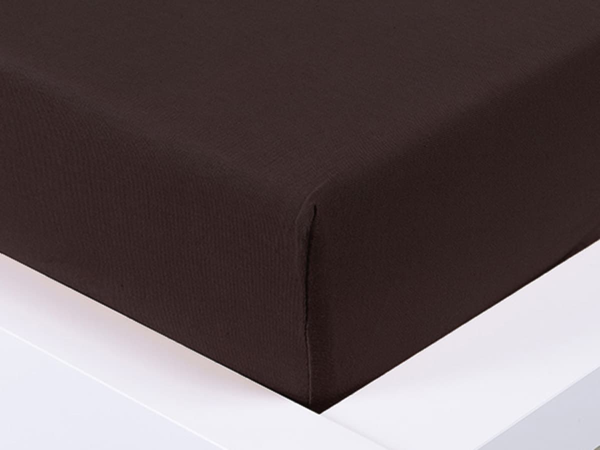 Jersey plachta Exclusive - tmavo hnedá 160x200 cm