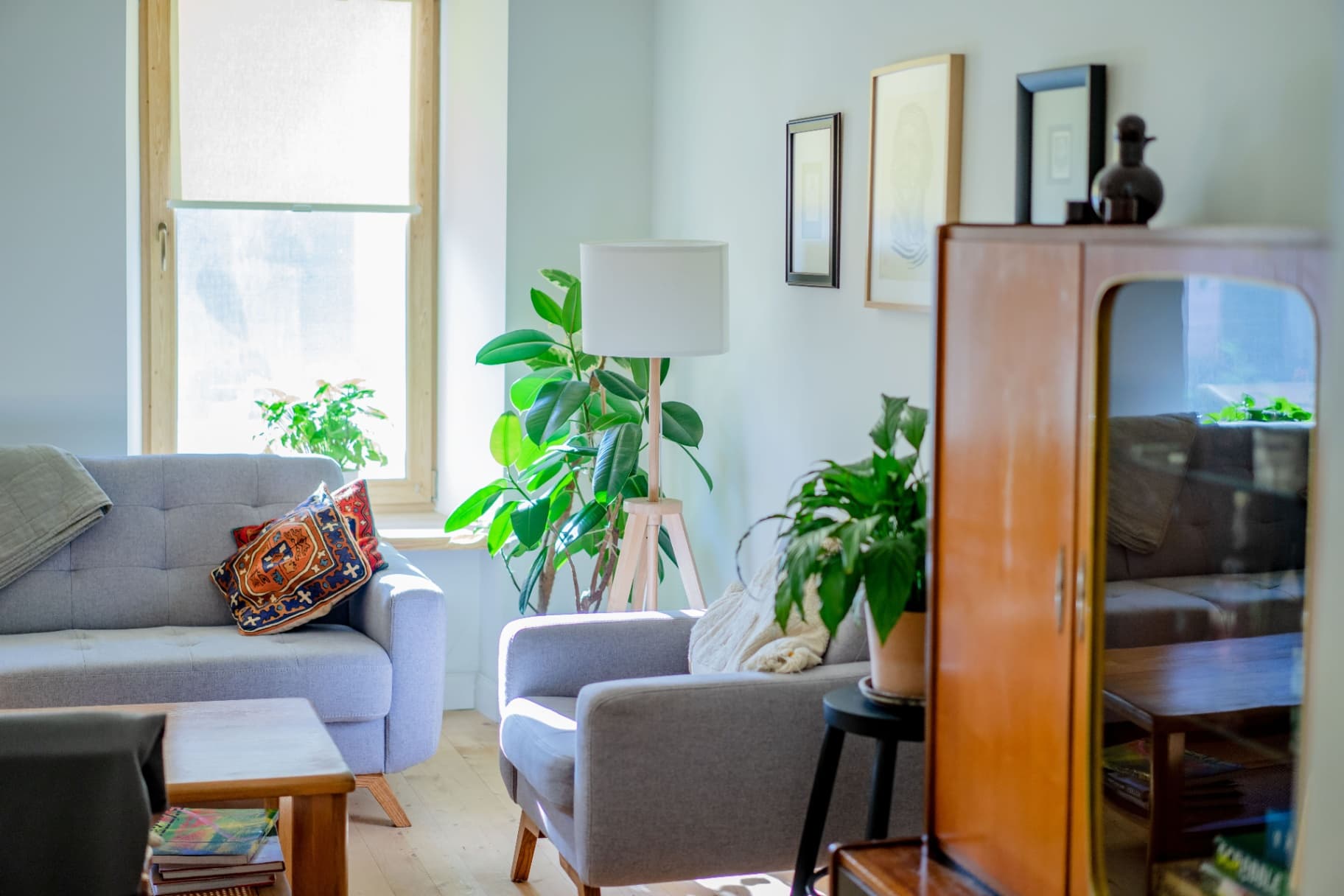 A warm apartment with central heating