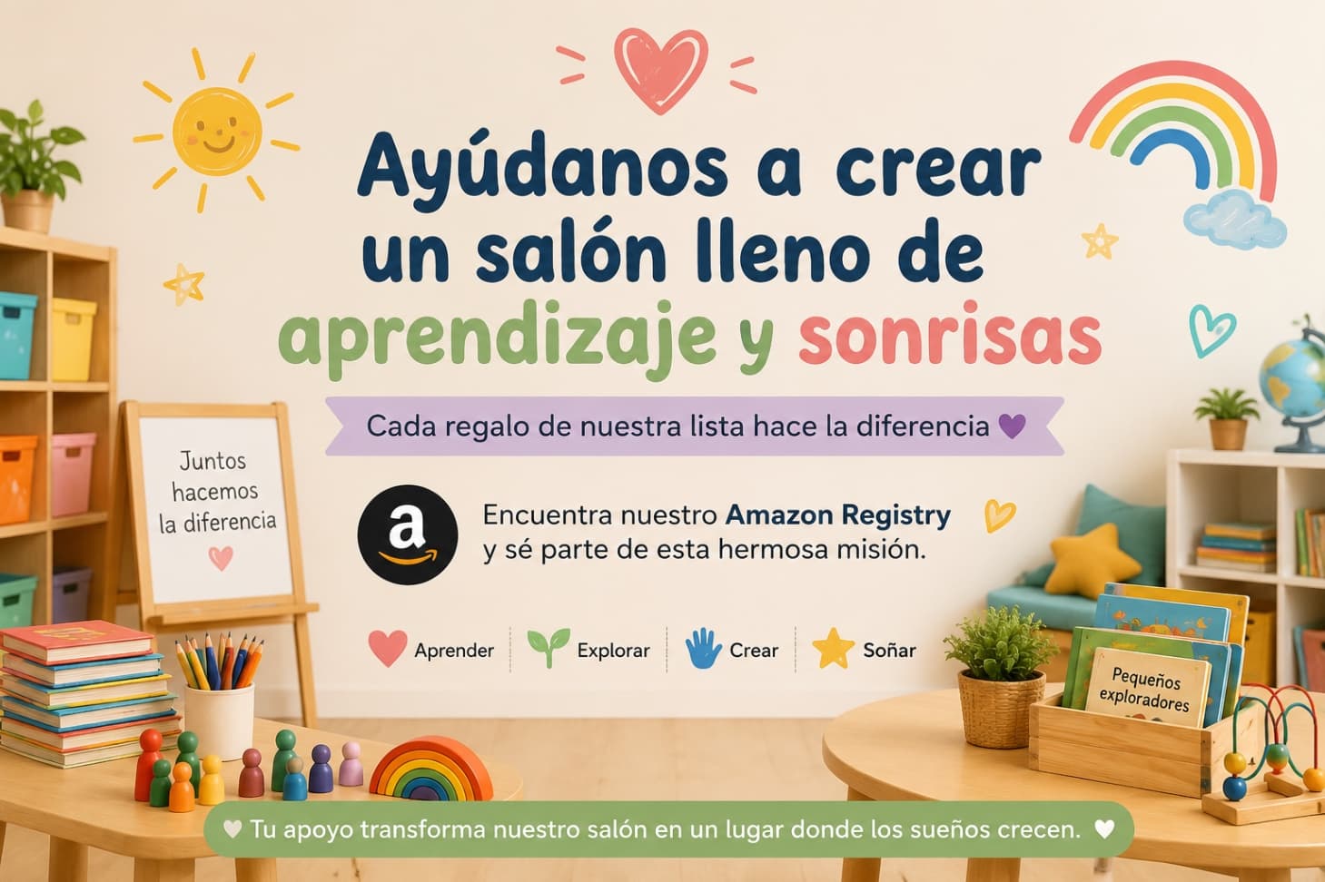 Regala aprendizaje a nuestro sal贸n